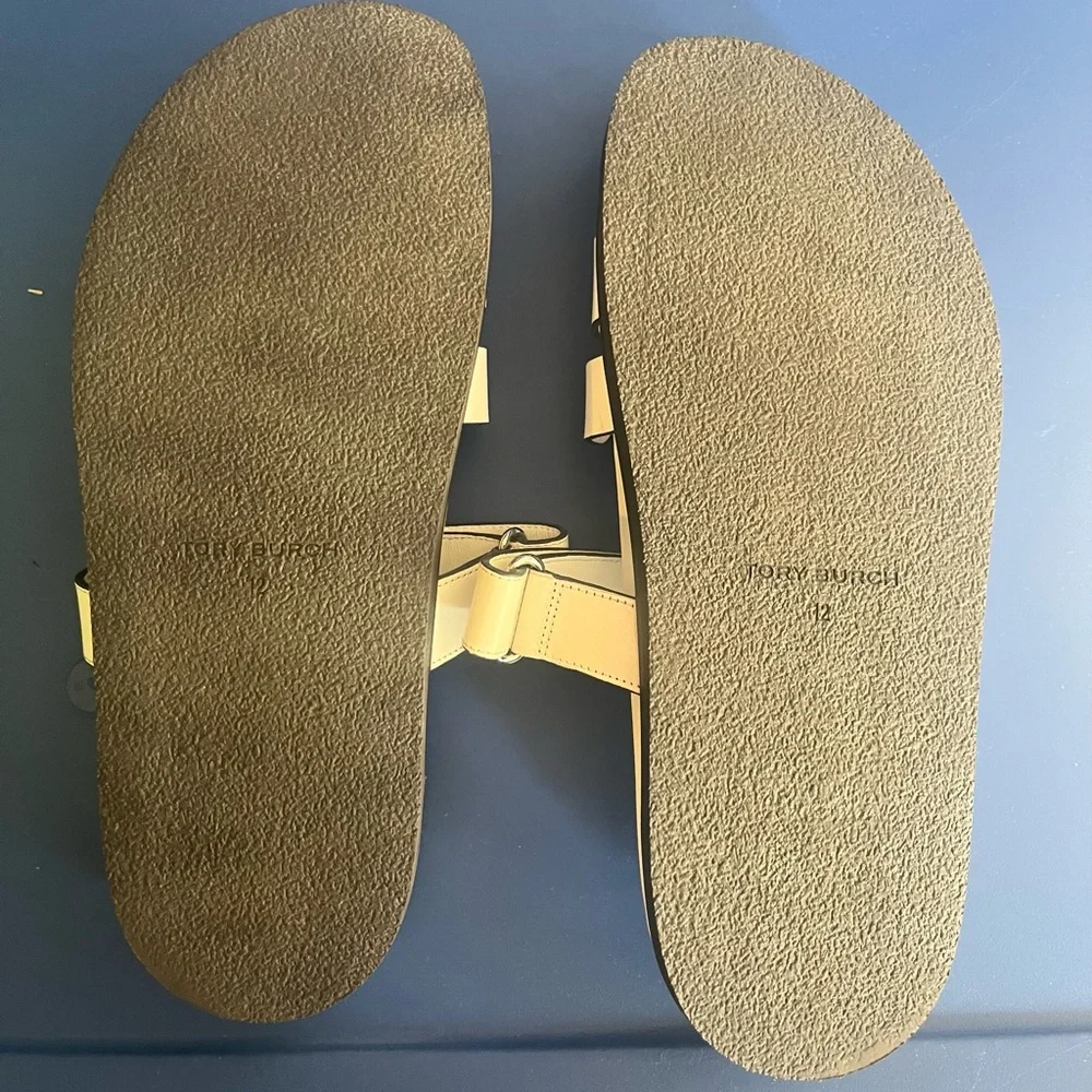 Tory Burch Women's Beige Slide Sandals - Picture 2 of 2